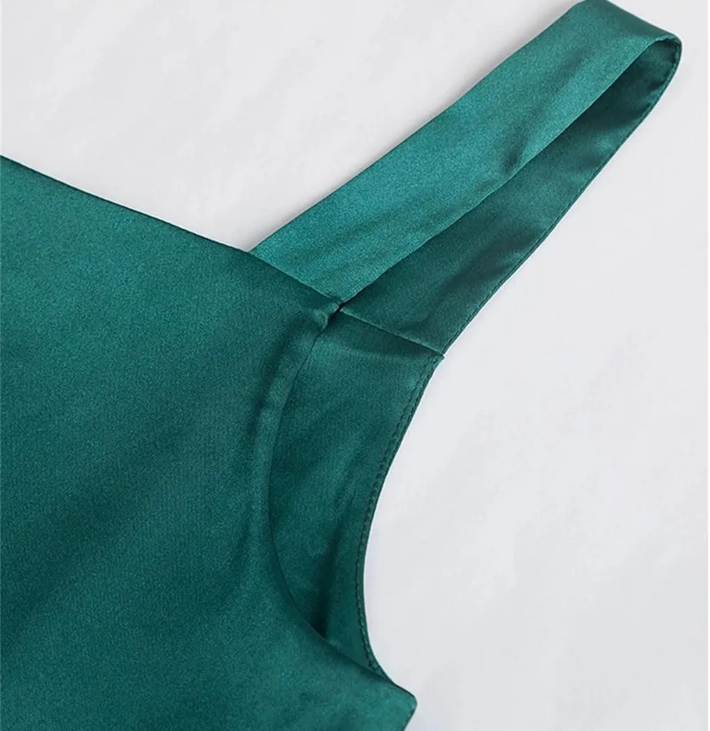 Women's Solid Color Casual Simple Comfortable Satin Temperament Camisole