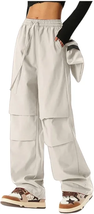 Women's Wide Legged Quick Drying Stretch Waist Overalls Harem Pants Women Dressy