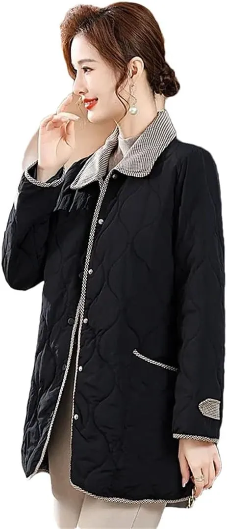 Women's Winter Cotton-Padded Jacket Long Padded Coat With Cotton Warm Cotton-Padded Jacket Comfortable Casual Coat