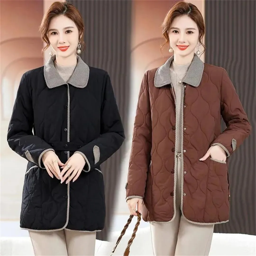 Women's Winter Cotton-Padded Jacket Long Padded Coat With Cotton Warm Cotton-Padded Jacket Comfortable Casual Coat