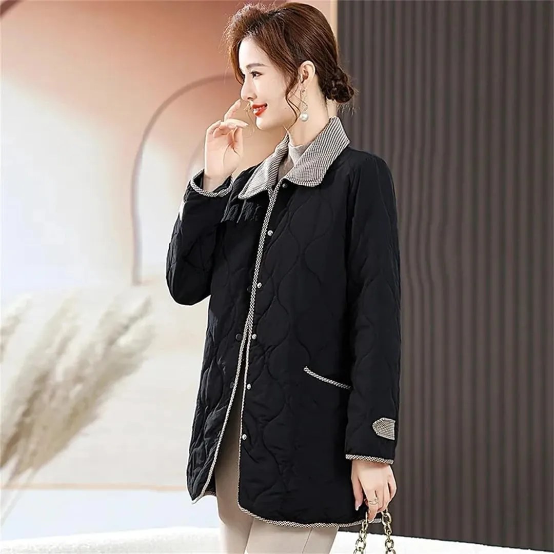 Women's Winter Cotton-Padded Jacket Long Padded Coat With Cotton Warm Cotton-Padded Jacket Comfortable Casual Coat