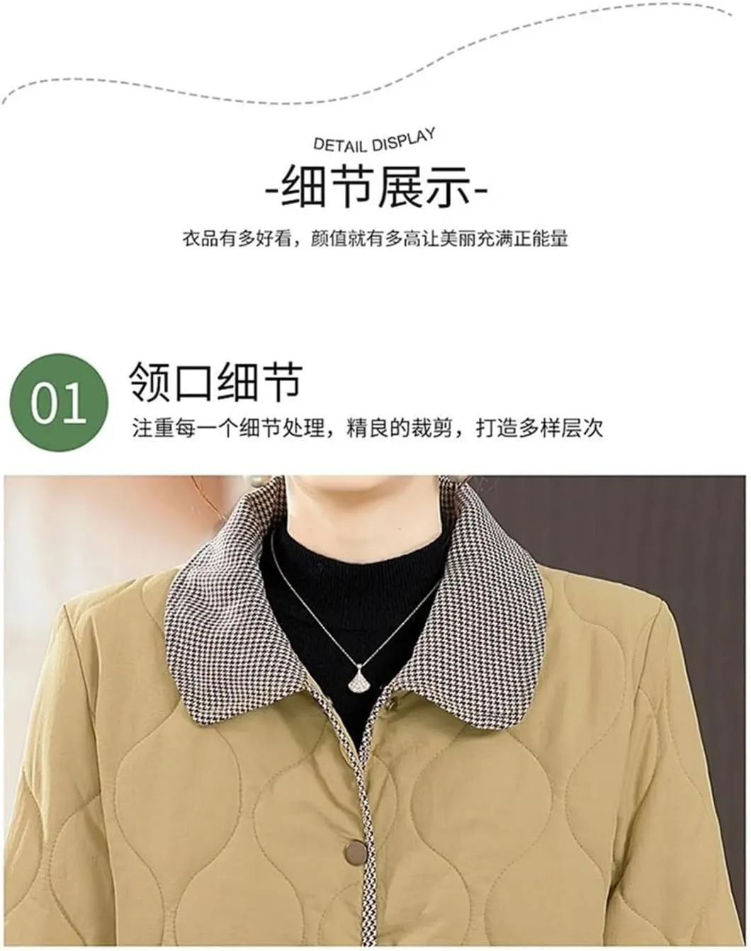Women's Winter Cotton-Padded Jacket Long Padded Coat With Cotton Warm Cotton-Padded Jacket Comfortable Casual Coat