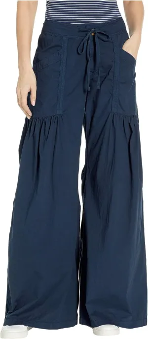 XCVI Women's Willow Wide Leg Stretch Poplin Pants