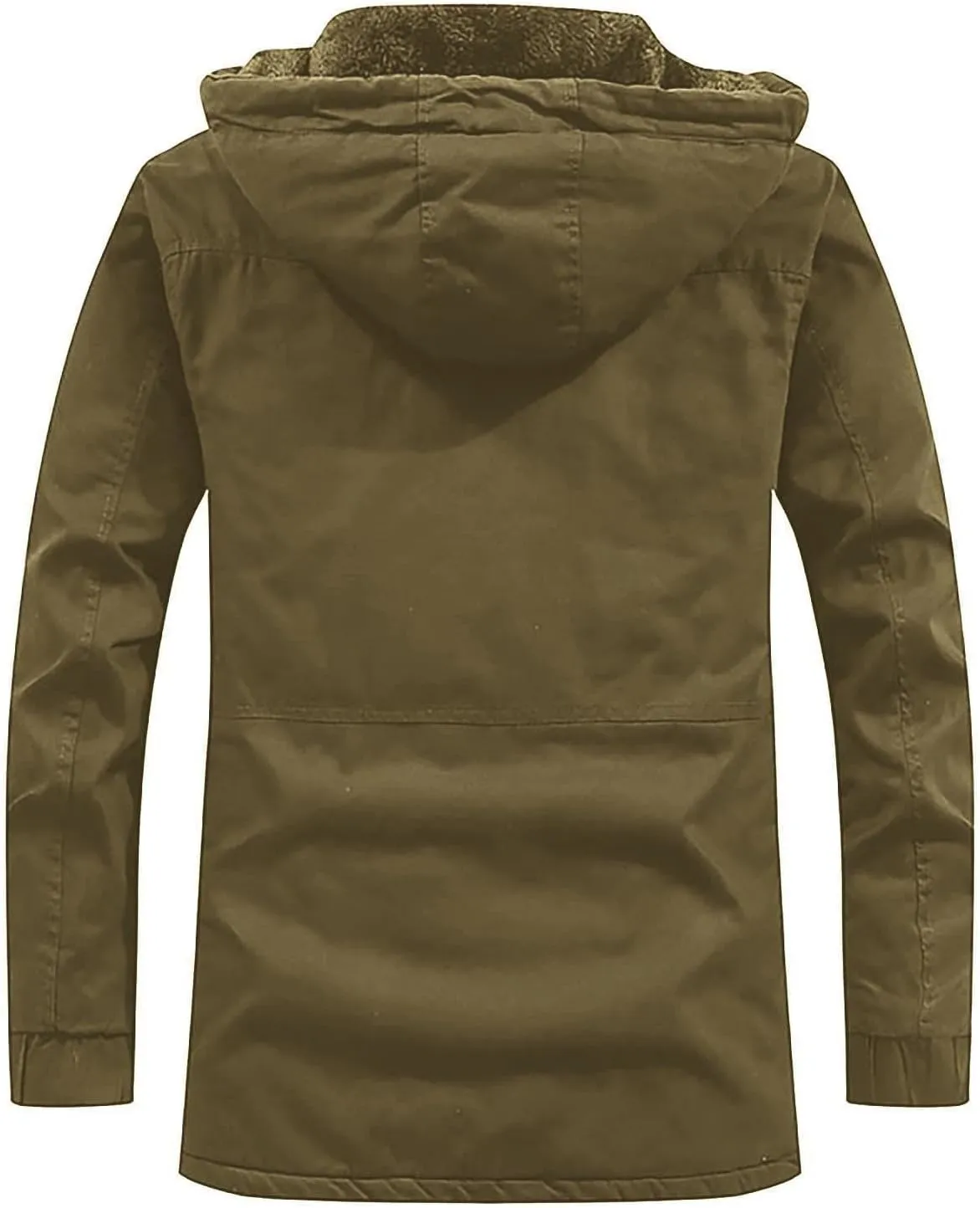 Ymosrh Winter Jackets for Men Men's Hooded Windproof Solid Long Sleeve Soft Coat Shell Jacket Mens